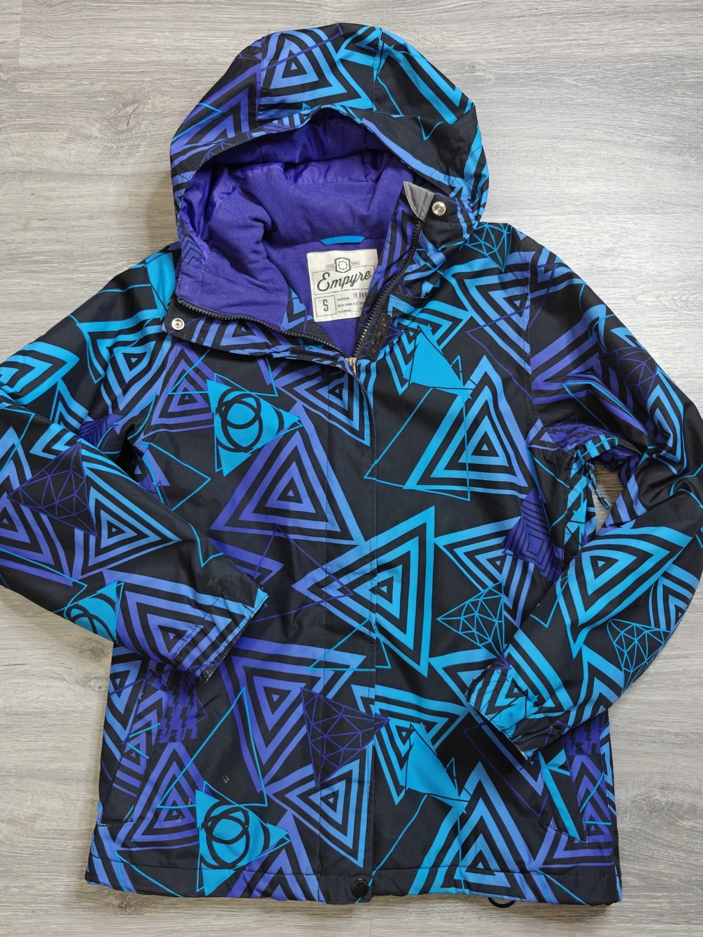 Empyre Geometric Hooded Winter Jacket